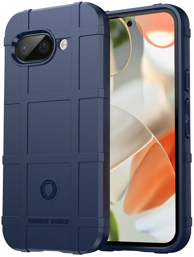 MobyDefend Hoesje - Geschikt voor Google Pixel 9a - Rugged Shield TPU Backcover - Blauw