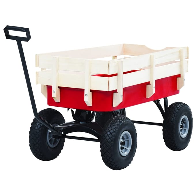 Vidaxl Chariot Manuel, 150 Kg, Rouge