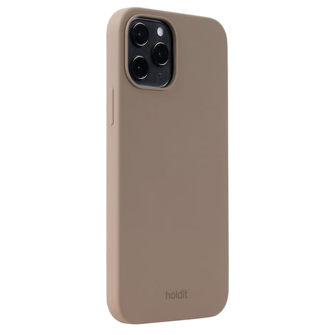 Holdit Silicone Case geschikt voor Apple iPhone 12 (Pro) - Mocha Brown