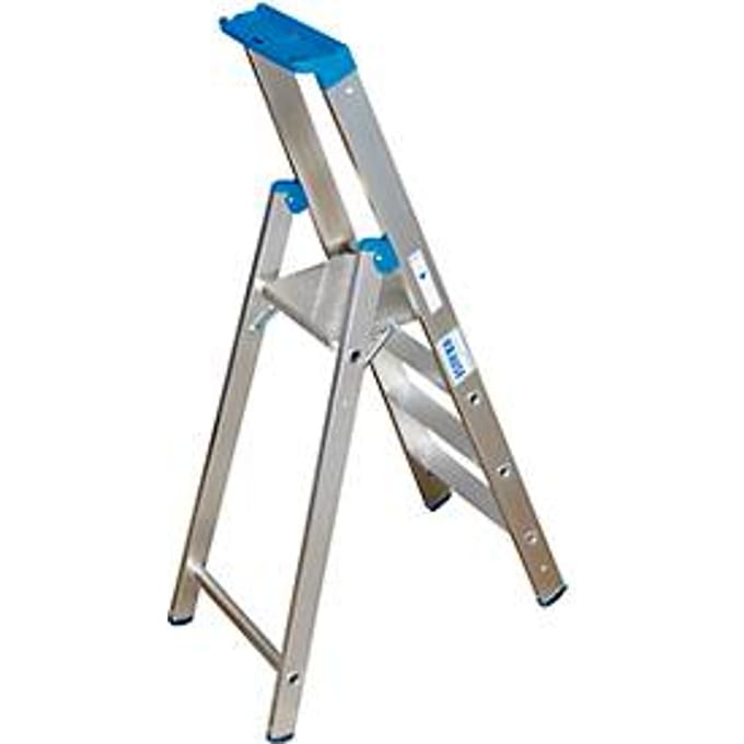 Aluminium trapladder, zonder wielen, 4 treden