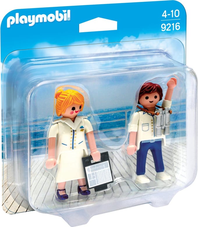 DuoPack Steward en stewardess / PLAYMOBIL Duo Hôte et hôtesse de croisière