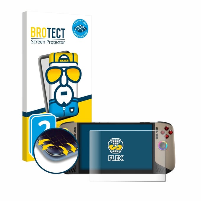 BROTECT - Screenprotector voor MSI Claw 8 AI+ - Folie Beschermfolie transparant volledig dekking - 2 Stuks