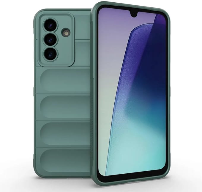MobyDefend Hoesje - Geschikt voor Samsung Galaxy A17 / A18 - TPU Gripcase - Groen