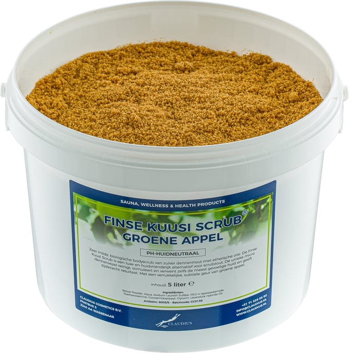 Kuusi Scrub Groene Appel 5 liter - Hydraterende Lichaamsscrub