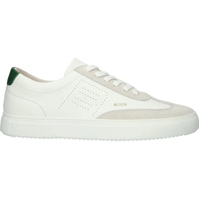 Blackstone SLATE HARPER PERF - DG518 White Green - Sneaker (low) - Heren - White - Maat: 44