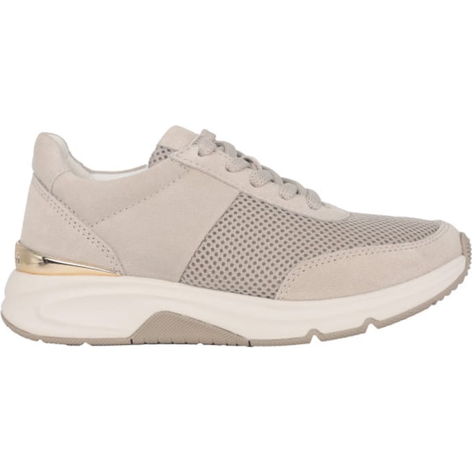 Gabor rollingsoft sensitive 66.897.33 - dames rollende wandelsneaker - Beige - maat 36 (EU) 3.5 (UK)