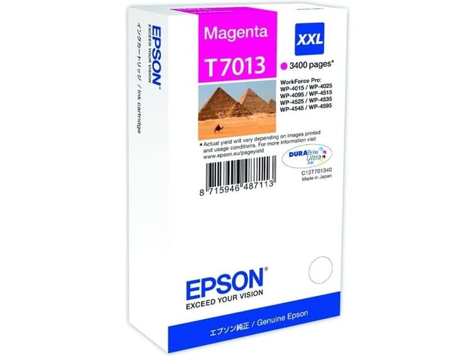 Epson T7013 inktcartridge magenta extra hoge capaciteit (origineel)