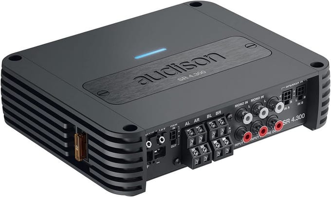 Audison SR 4.300 D-Klasse 4-kanaals versterker 130 Wrms X 4 bij 2-ohm