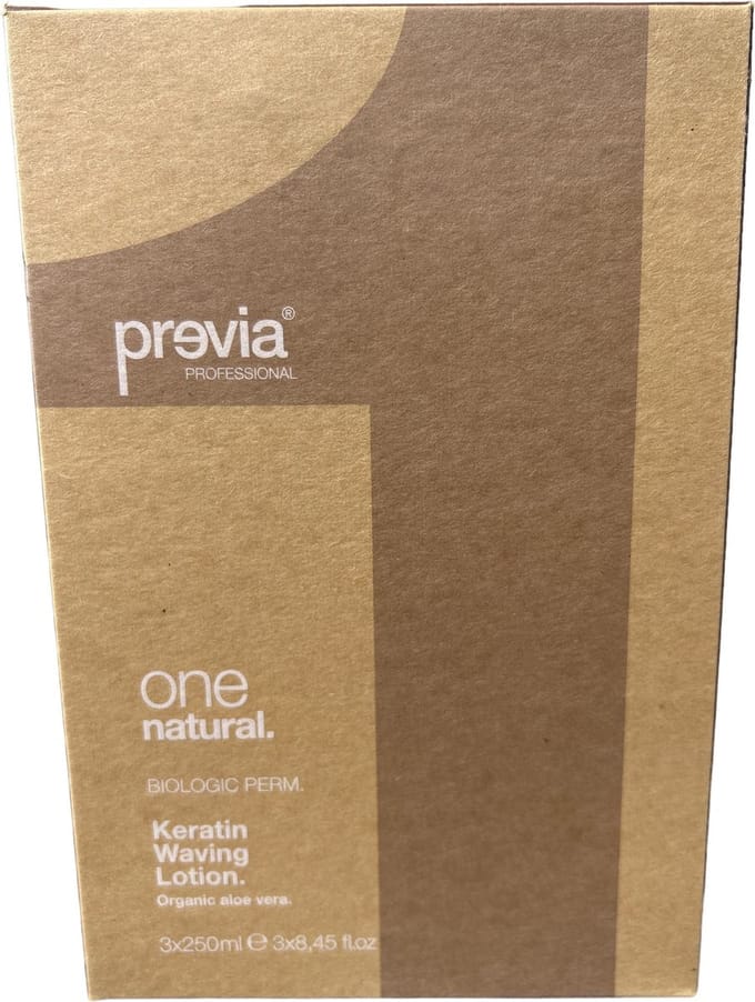 Previa Professional Keratin Waving Lotion Tone Natural 3 x 250ml