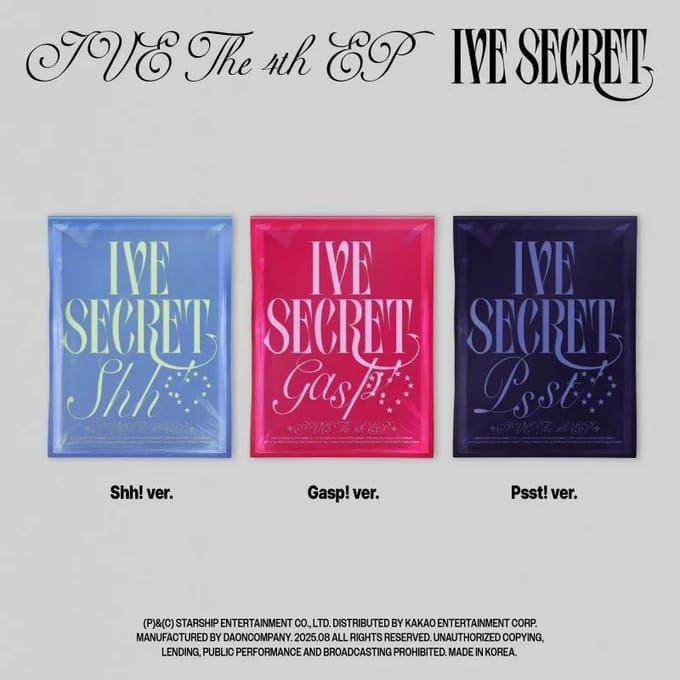 IVE - [IVE SECRET] 4e Mini-album 3pcs set