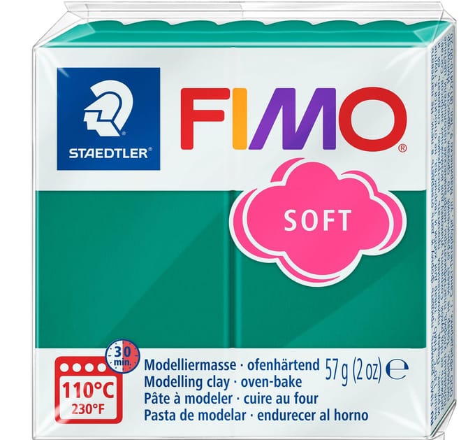 Boetseerklei Fimo soft 57 gram smaragd