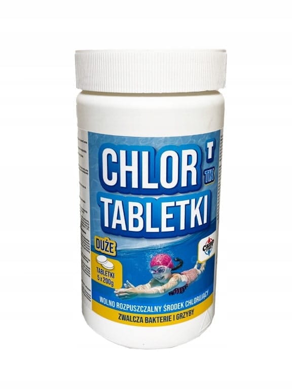 Chlortix Large Tablets For Swimming Pools Against Bacteria 200G/1Kg