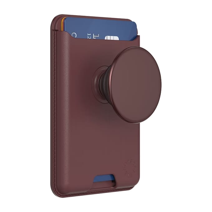 PopSockets PopWallet met Magnetische Ring - Oxblood Alum