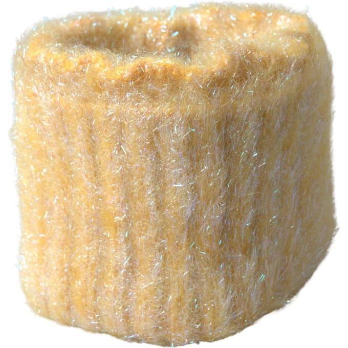 Geel Polyester Mohairvezel Nekwrap Sjaal