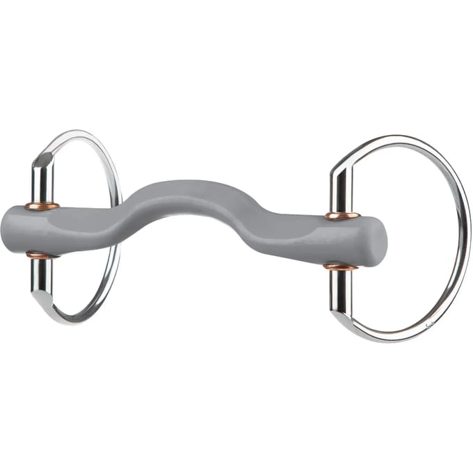 Beris Eggbut Konnex Tongue Arc Soft Paard Bit 7.5 Cm Zilver 140 mm