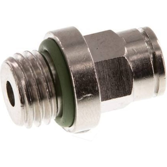 6mm x M 12 x 1.5 Messing Insteekfitting Buitendraad FKM [2 Stuks]