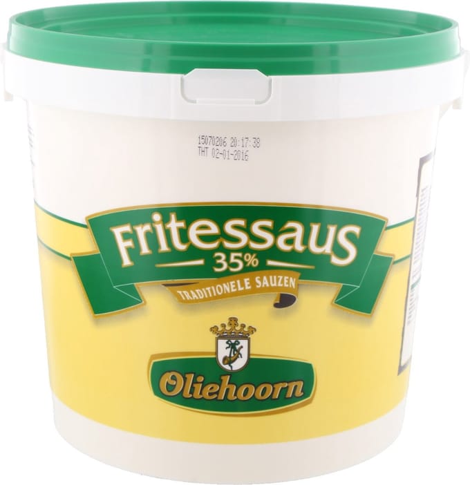 Oliehoorn Fritessaus 35% - Emmer 10 liter