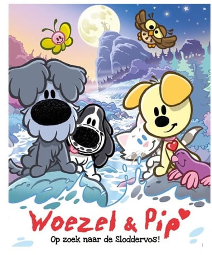 Woezel & Pip – Poster “Op zoek naar de Sloddervos!” – 40 x 50 cm