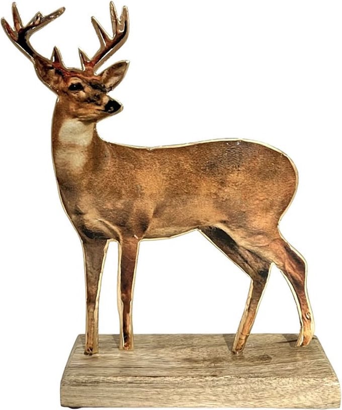 Hert Nosa -Blik- hout - 21x5x15cm