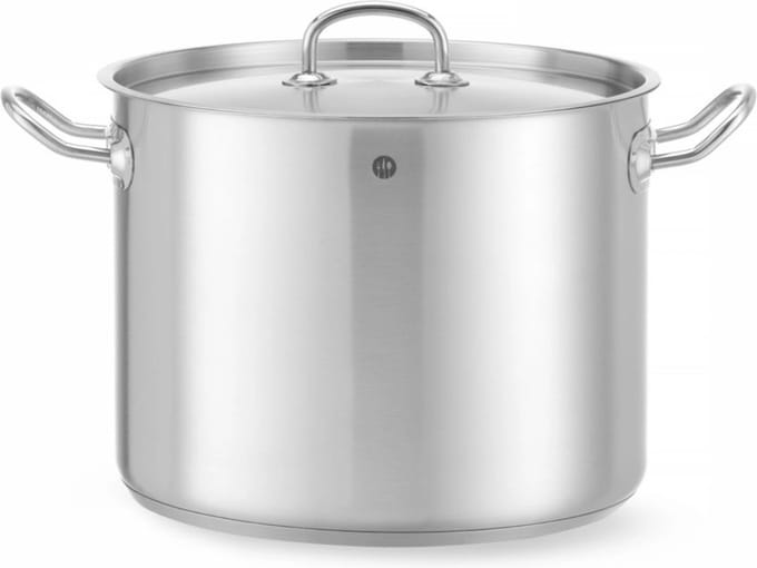 HENDI Kookpan hoog – met deksel – sandwichbodem – 13,5L – ⌀280x(H)220mm