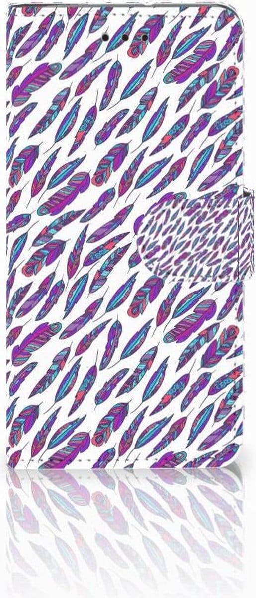 Motorola Moto G7 Play Telefoon Hoesje Feathers Color