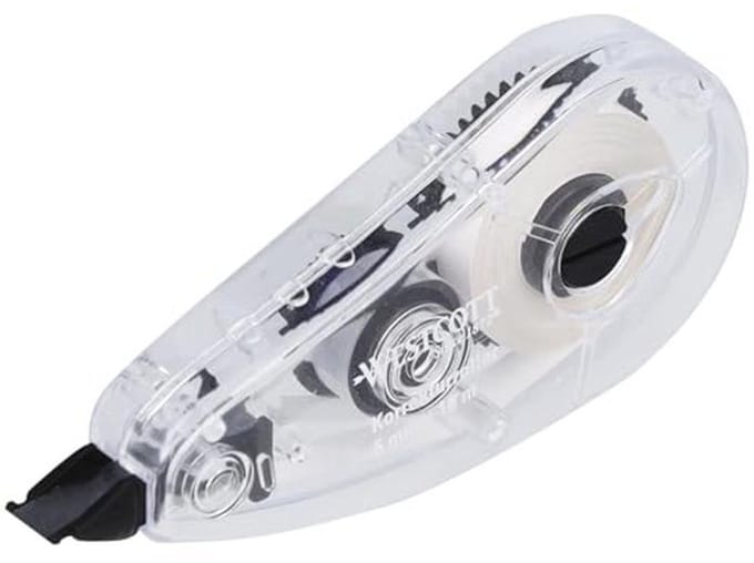 Correctieroller - Witte correctie - Fouten Maken - Direct Beschrijfbaar - 10m x 5mm - Wit