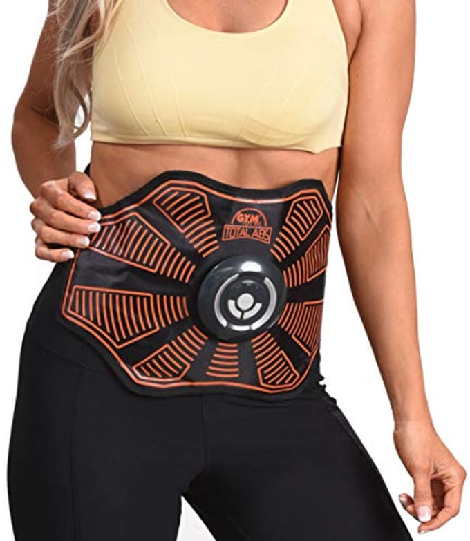 Totale Abs Core Toning Belt en EMS Systeem voor Buikspieren - Zwart