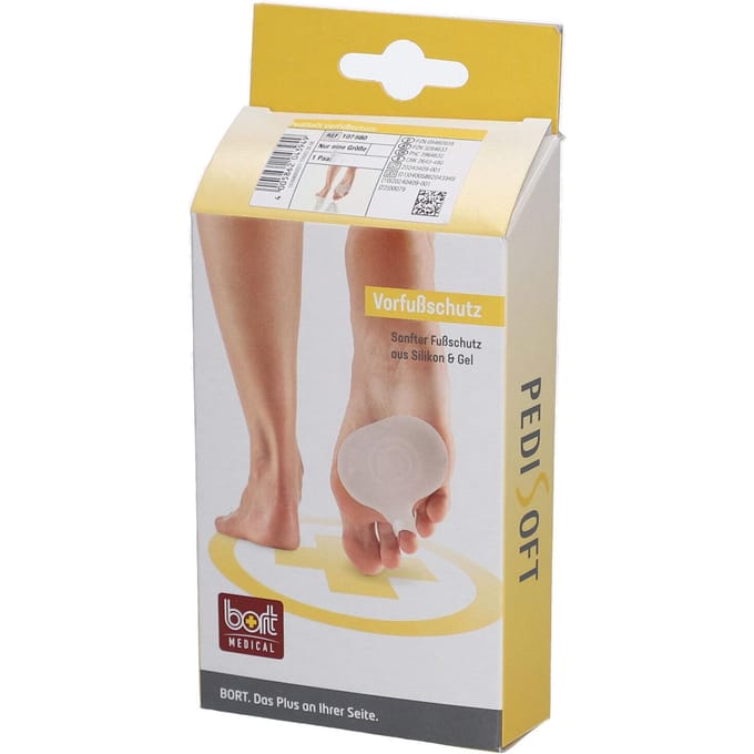 Bort Pedisoft voorvoetpad met ring in silicone, 107680, per paar