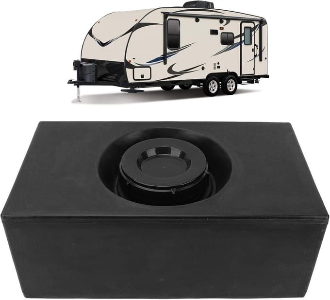 Zoetwateropslagcontainer - Draagbare watertank - Camper en boot - Naadloos lekbestendig ontwerp - 8 Gallon Capaciteit - Zwart