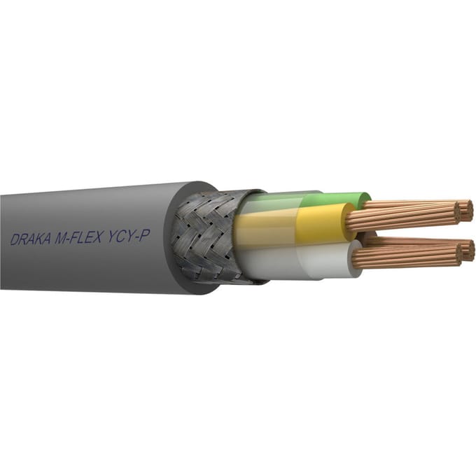 M-Flex YCY-P Afgeschermde Besturingskabel 3x2x0.5mm2 - 126477 [10 Meters]