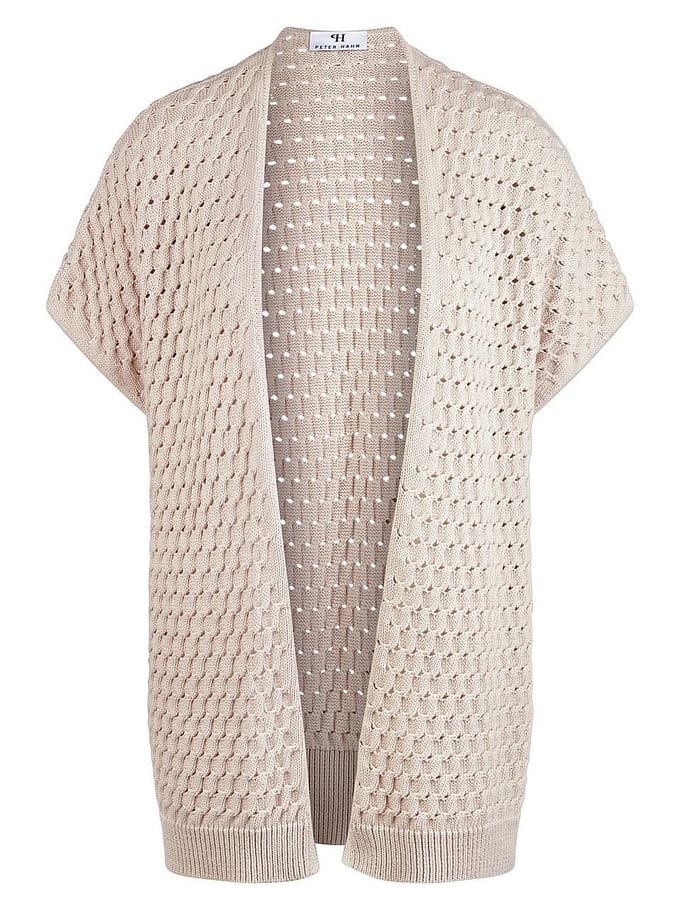 Mouwloos vest Van Peter Hahn beige