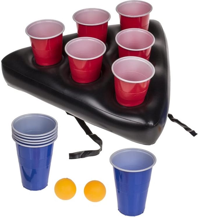 Allecto Drinkspel - Bierpong - Opblaasbare hoed - Partyspel