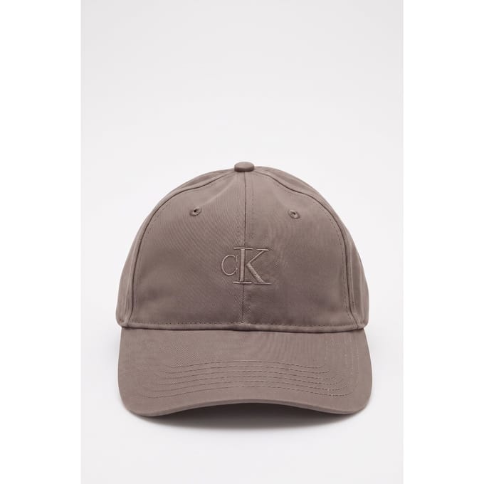 Calvin Klein Monogram Embroidery Cap Charcoal Gray Größe: OS | Hüte Outlet | Herren | Schwarz