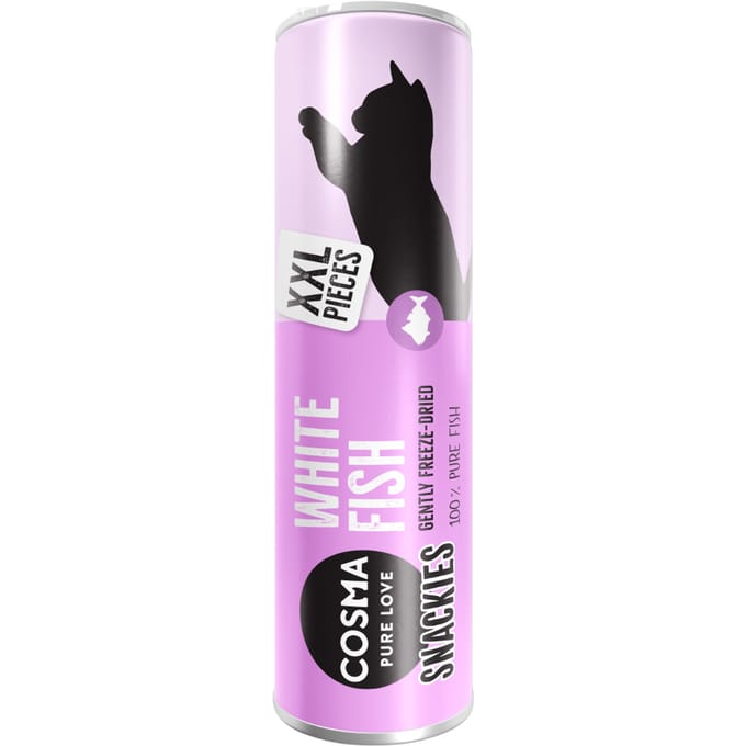 18g Snackies XXL Gevriesdroogde Witvis Cosma Kattensnacks