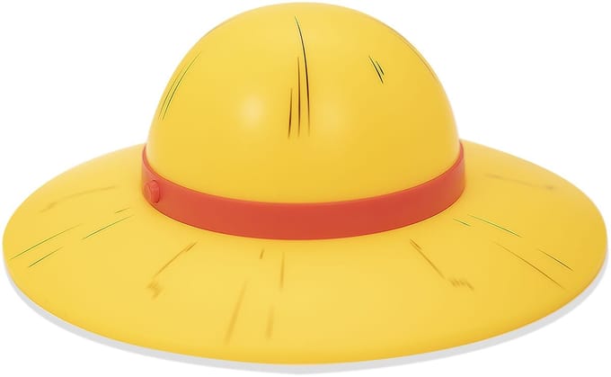 One Piece - Anime Lamp - Straw Hat - voor Geen - geel