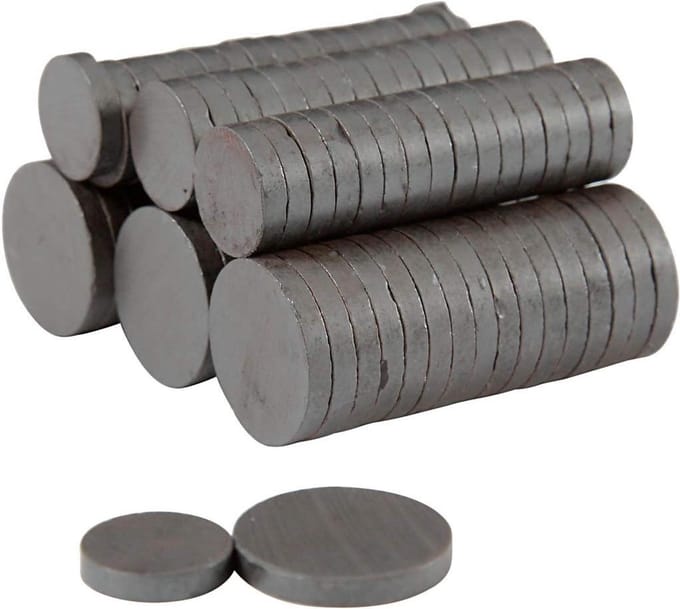 Magneet, d 14+20 mm, dikte 3 mm, 2x250stuk/ 1 doos