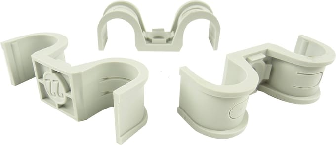 SPIT kabelbuisklem P-clip, kunstst, lichtgrijs, v/buisdiam 0 - 20mm