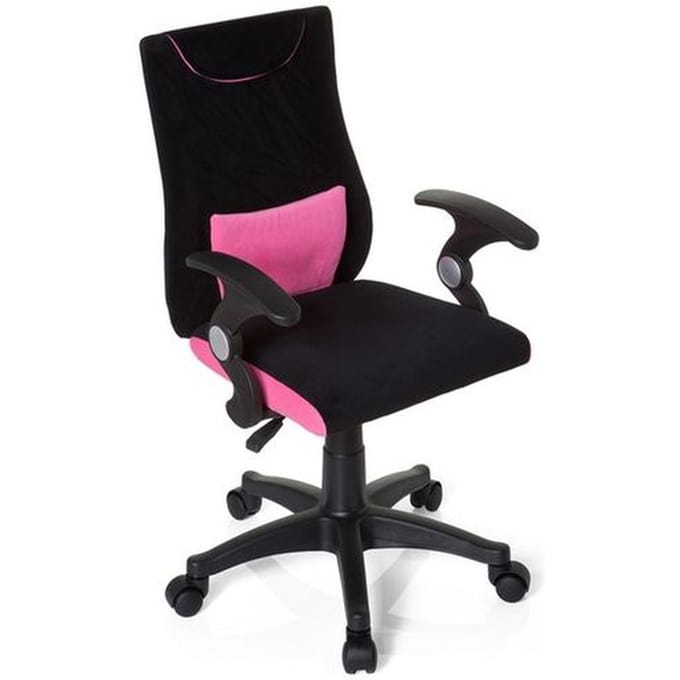 KIDDY PRO AL - Kinder bureaustoel Zwart / Pink