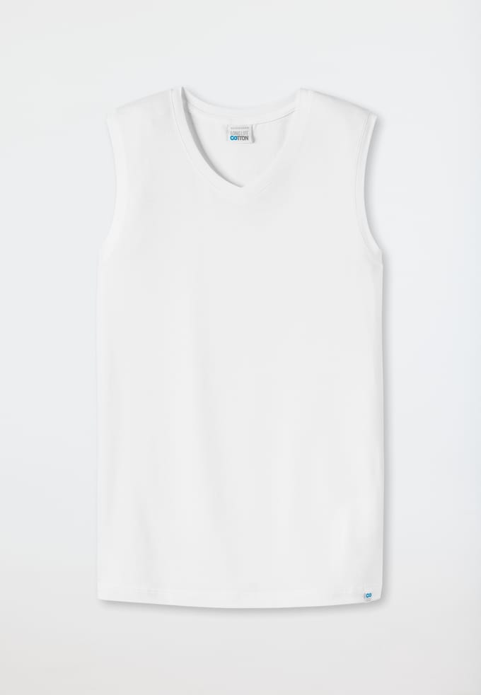 Schiesser Long Life Cotton Heren Onderhemd - Wit - Maat S