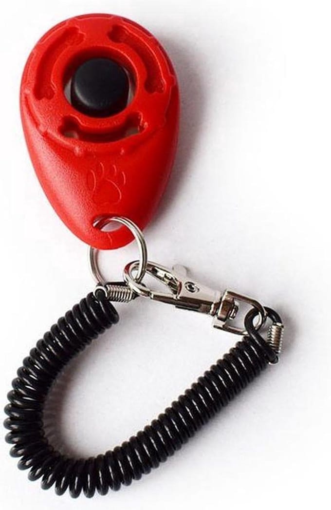 Trainings Clicker - Hondenfluitje - Gedrag Trainen - Versnelt Leerproces - 1 Stuk - Rood