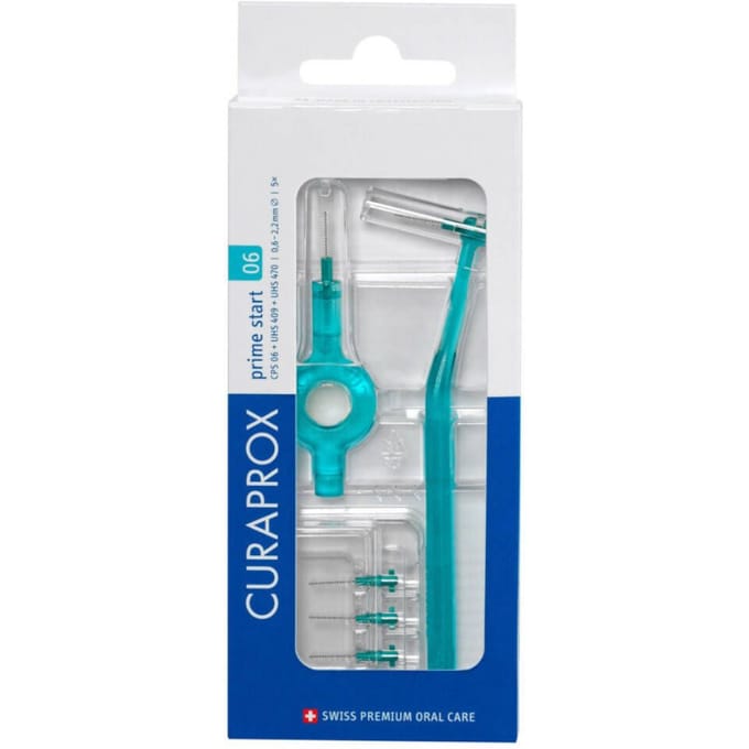 Curaprox CPS 06 Prime start 5 brossettes interdentaires + manche