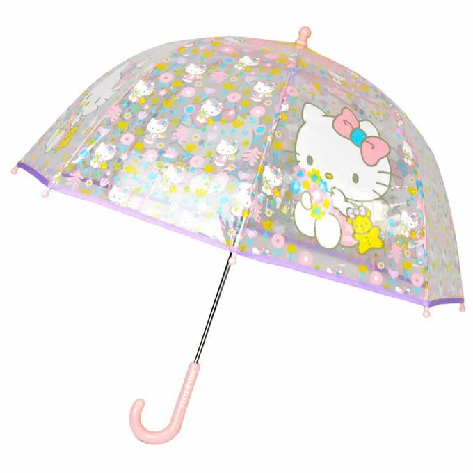 Transparante handmatige paraplu Cyp Brands Hello Kitty
