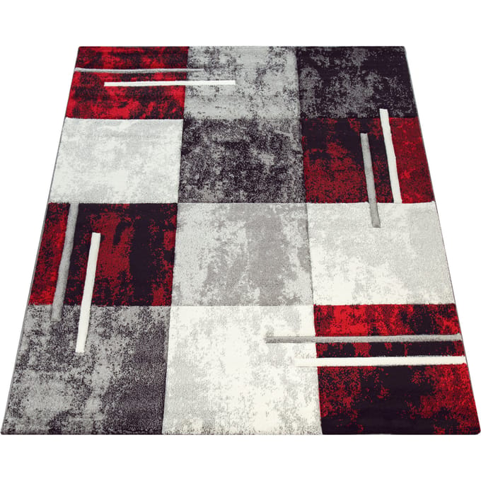 Modern tapijt Diamora rood 80x300 cm