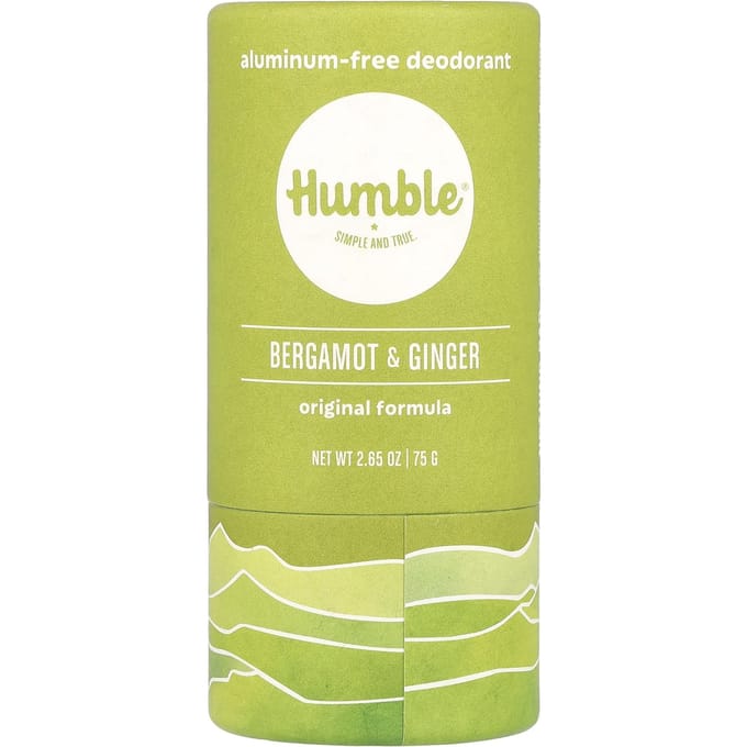 Humble Brands, Aluminum-Free Deodorant, Bergamot & Ginger, 2.65 oz (75 g) yellow