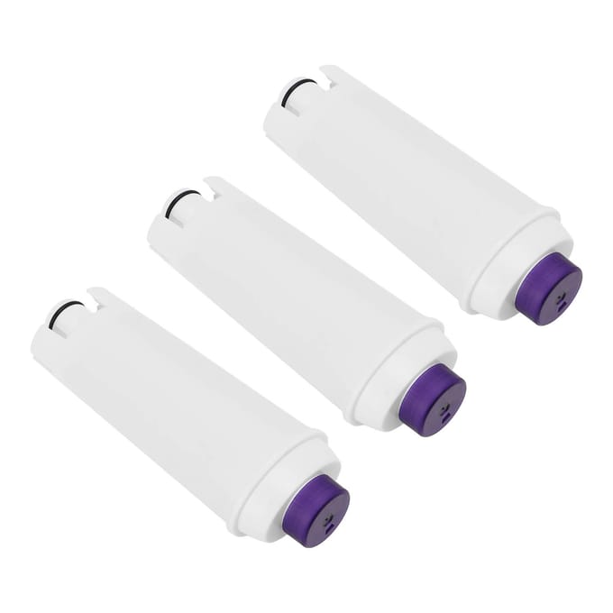 3 stuks Koffiemachine Waterfilter Vervanging ABS voor DeLonghi DLSC002 Koffiezetapparaat white