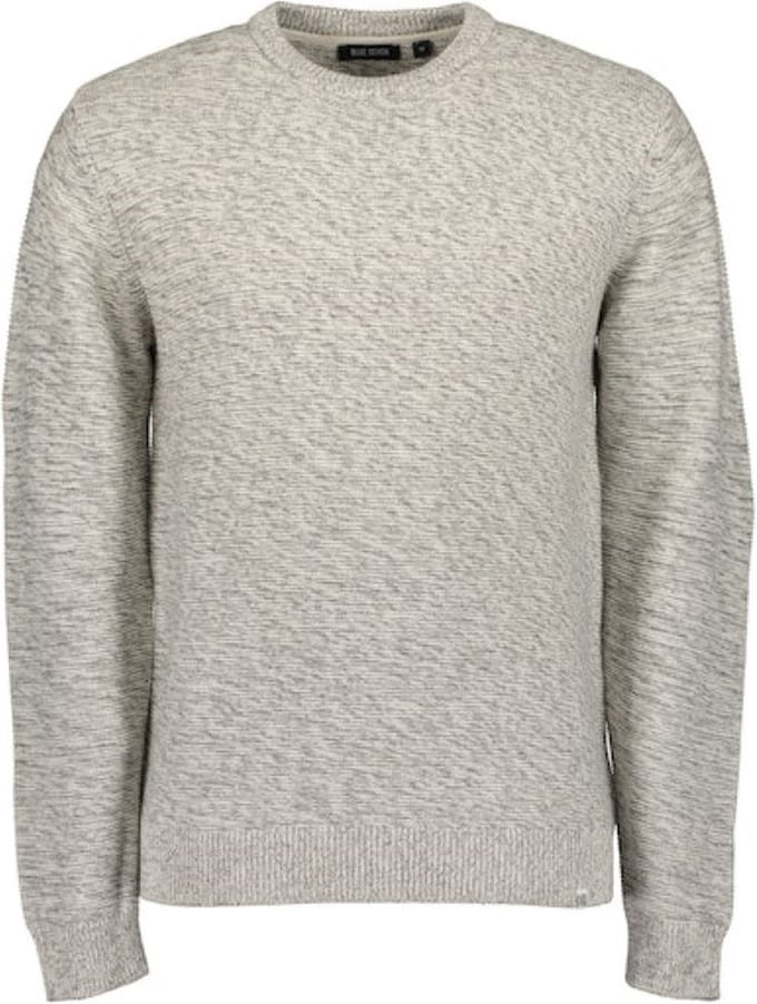 Blue seven heren - Trui 376454 ecru gemeleerd maat L