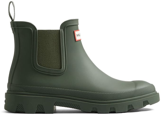 Hunter Unisex Downpour Chelsea Dark Olive - Maat 38