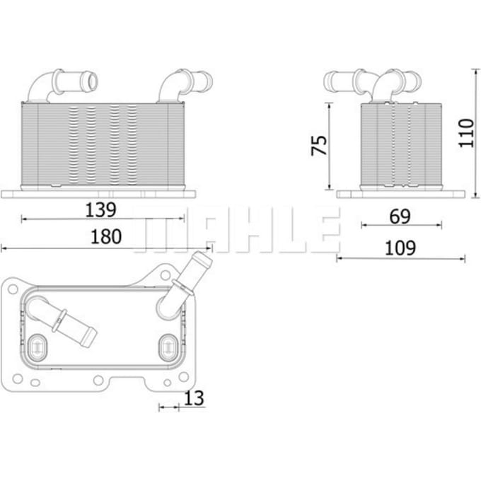 Olie radiator MAHLE CLC 323 000P