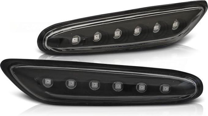 Zijkant knipperlichten BMW E46 09 01-03 05 ZWART LED