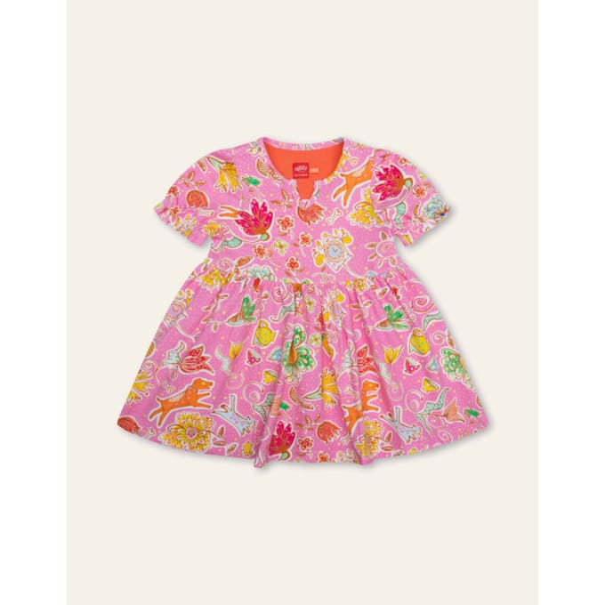 Oilily Dimmy Jurk- maat122/7yr Fuchsia Roze